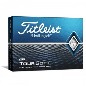 Titleist Tour Soft 12 Pack Golf Balls - White
