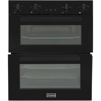 Stoves ST BI702MFCT Built Under Electric Double Oven - Black - A/A Rated