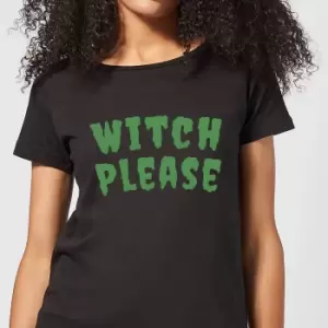 Witch Please Womens T-Shirt - Black - S - Black