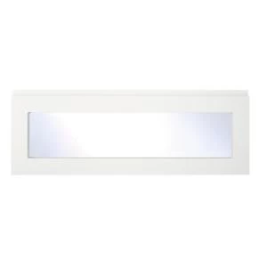 Cooke Lewis Appleby High Gloss White Glazed bridging door Pan drawer front W1000mm