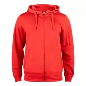 Clique Mens Basic Active Full Zip Hoodie (L) (Red)