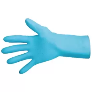 Mapa - Vital 117 Liquid-Proof Light-Duty Janitorial Gloves Blue Large - FA291-L