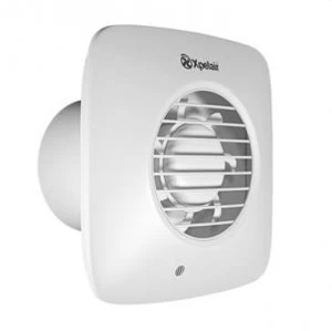 Xpelair 4" (100mm) Simply Silent DX100BS Square Bathroom Fan, Cool White