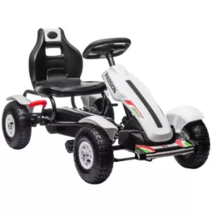 HOMCOM Children Pedal Go Kart FCM Seat, Inflatable Tyres, Handbrake370-276V00WT
