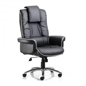 Trexus Chelsea Executive Chair With Arms Bonded Leather Black Ref