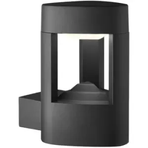 Led Outdoor wall lamp, cast aluminum and polycarbonate