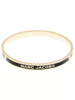 Marc Jacobs The Medallion Scalloped Bangle - Black/Gold