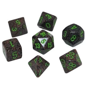 Chessex Speckled Poly 7 Dice Set: Earth