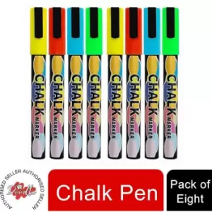 Doodle - Vibrant Colors Liquid Chalk Pens for Writes On Whiteboards & Chalkboards