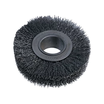 Industrial Rotary Wire Brush - Crimped - 30 SWG - 200 X 29 X 80MM
