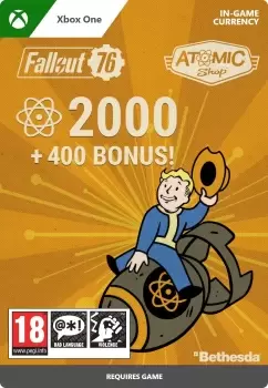 2000 (+400 Bonus) Atoms Fallout 76 Xbox One Game