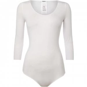 Wolford Pure string three quarter sleeve body - White