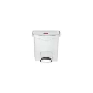 Rubbermaid SLIM JIM waste collector with pedal, capacity 15 l, WxHxD 230 x 399 x 377 mm, white