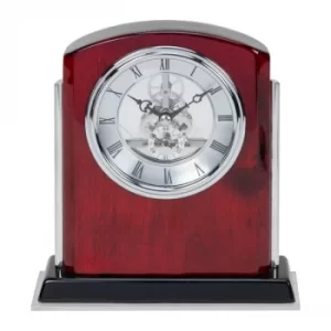 Wm. Widdop Wooden Skeleton Mantel Clock Roman Numerals