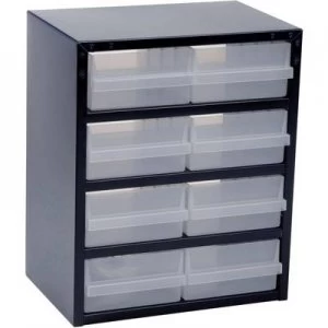 raaco 250/8-2 Small parts container (W x H x D) 357 x 435 x 255mm No. of compartments: 8