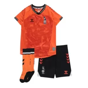 Hummel Oldham Athletic Away Kit 2021 2022 Childrens - Orange