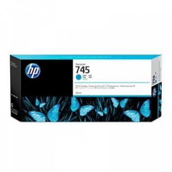 HP 745 Cyan Ink Cartridge 300ml
