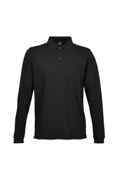 Luxury Stretch Long Sleeve Polo Shirt