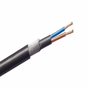 Zexum 1.5mm 2 Core 23A Brown Blue 6942X Steel Wire Armoured SWA Outdoor Mains Power Cable - 100 Meter