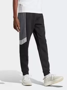 adidas Sportswear Essentials Colourblock Joggers - Black/Grey, Size S, Men