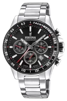 Festina F20560/6 Chronograph Black Dial Stainless Steel Watch