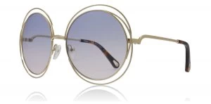Chloe Carlina Sunglasses Gold / Grad Azure 706 58mm