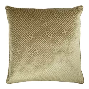 Florence Embossed Velvet Cushion Gold