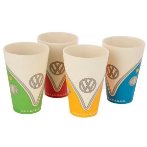 Bamboo Composite Volkswagen VW T1 Camper Bus Cup Set of 4