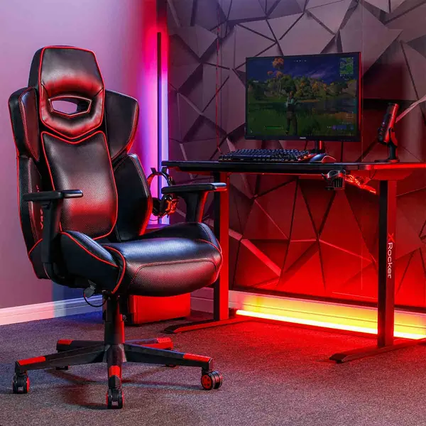 X Rocker Drogon Ergonomic Office Gaming Chair - Red