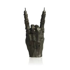 Black Zombie Hand RCK Gesture Candle