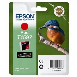 Epson Kingfisher T1597 Red Ink Cartridge