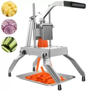 VEVOR Commercial Vegetable Fruit Dicer 3/16" Blade Onion Cutter Heavy Duty Stainless Steel Removable and Replaceable Chopper Tomato Slicer with Tray P