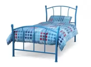 Serene Penny 3ft Single Blue Metal Bed