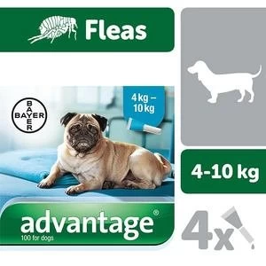 Advantage Flea Treatment 100 Spot For Dogs up to 10KG