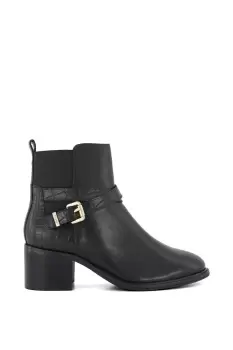 'Pout' Leather Ankle Boots