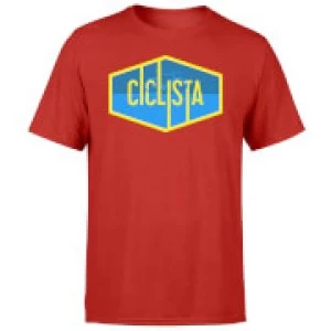 Ciclista Mens Red T-Shirt - S - Red