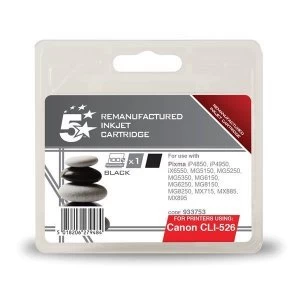 5 Star Office Canon CLI526 Black Inkjet Cartridge