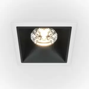 Maytoni Lighting - Maytoni Maytoni Alfa LED Square Dimmable Recessed Downlight White, Black, 1050lm, 3000K
