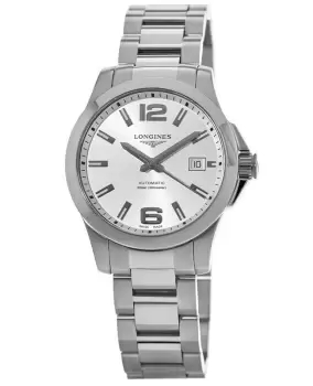 Longines Conquest Silver Dial Stainless Steel Mens Watch L3.776.4.76.6 L3.776.4.76.6
