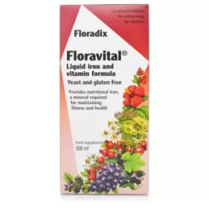 Floradix Foravital Yeast & Gluten Free Liquid Iron Formula 500ml