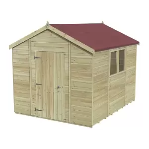 10' x 8' Forest Premium Tongue & Groove Pressure Treated Apex Shed (3.06m x 2.52m)