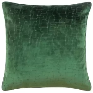 Bloomsbury Velvet Cushion Emerald, Emerald / 50 x 50cm / Polyester Filled