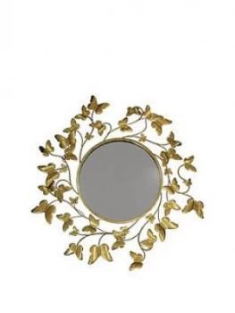 Arthouse Gold Metallic Butterflies Mirror