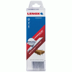 Lenox 6TPI Nail Embedded Wood Cutting Reciprocating Saw Blades 152mm Pack of 25