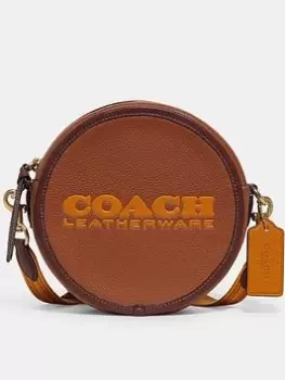 Coach Kia Leather Circle Bag - Brown