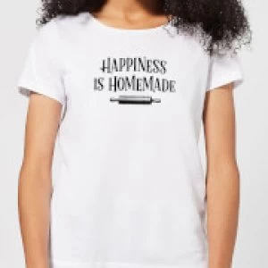 Happiness Is Homemade Womens T-Shirt - White - 4XL