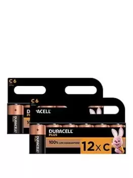 Duracell C Plus 12 Pack Batteries