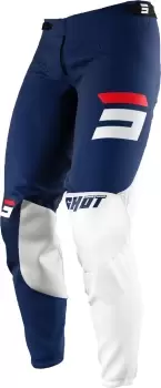 Shot Aerolite Gradient Motocross Pants, white-red-blue, Size 26, white-red-blue, Size 26