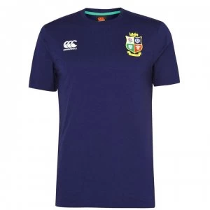 Canterbury British and Irish Lions Jersey T Shirt Mens - PEACOAT