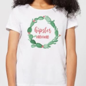 Hipster Mum Womens T-Shirt - White - 4XL